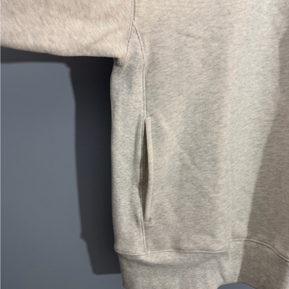 Aritzia cozy sweat fleece boyfriend half zip sweatshirt women’s size large - Picture 5 of 12